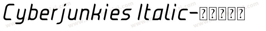 Cyberjunkies Italic字体转换